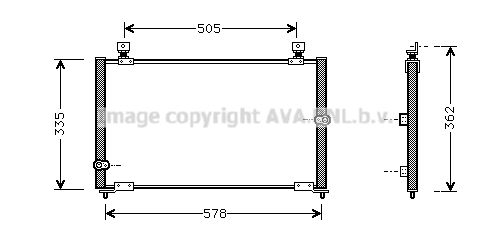 AVA QUALITY COOLING Lauhdutin, ilmastointilaite HD5108